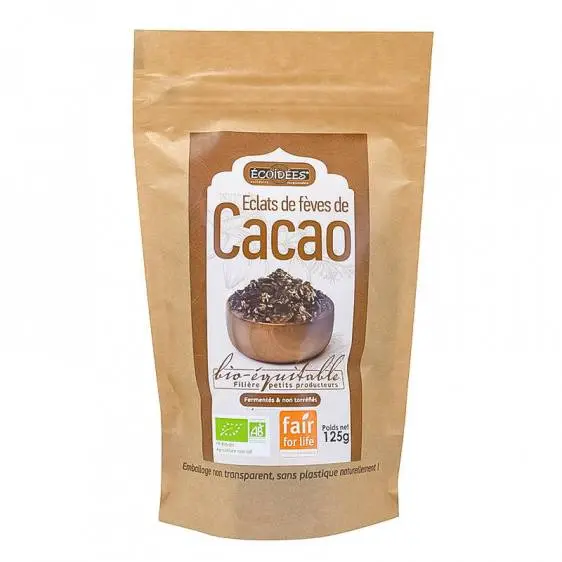 FEVES DE CACAO ENTIERE 125 G