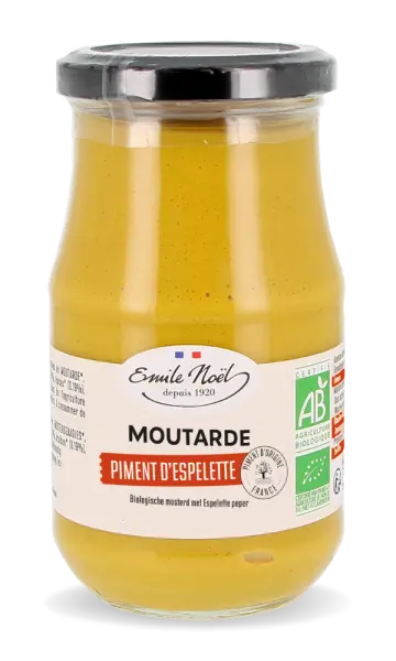 MOUTARDE AU PIMENT D ESPELETTE  200G