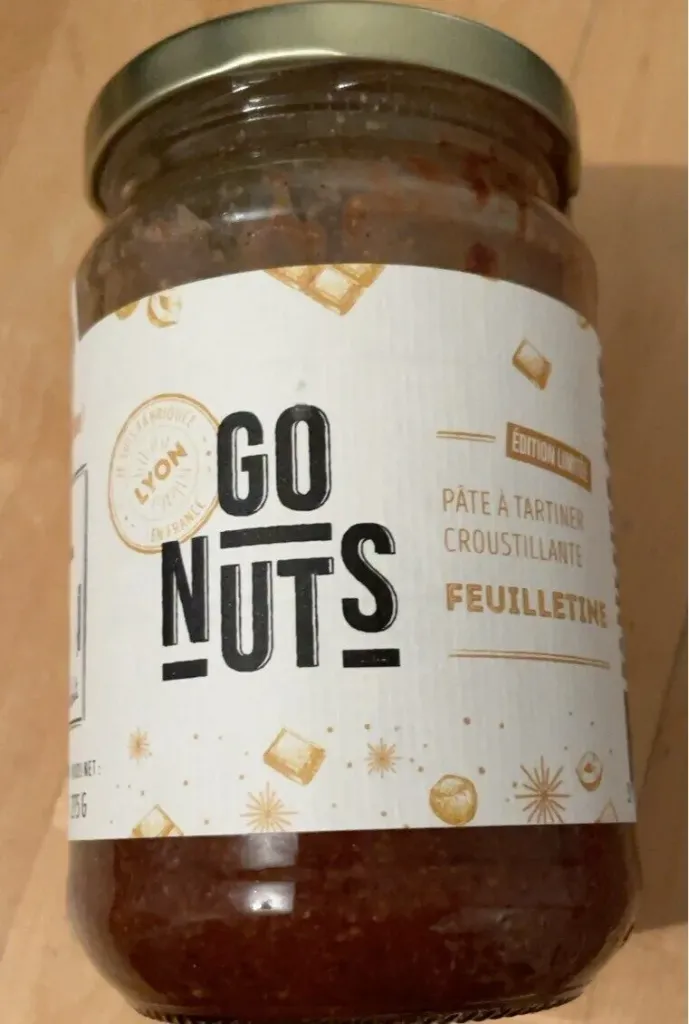 GO NUTS PATE A TARTINER CROUSTILLANTE FEUILLETINE