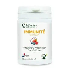 IMMUNITE A CROQUER VITAMINE C-D ZINC SELENIUM 75G