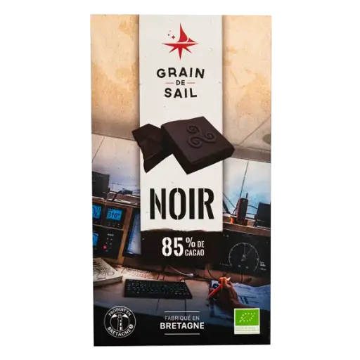 GRAIN DE SAIL TABLETTE NOIR 85% 100GR
