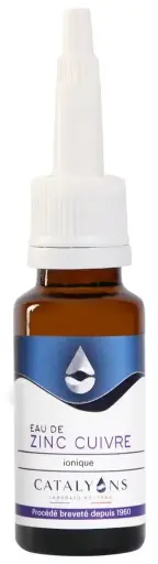 CATALYONS EAU ZINC CUIVRE 20 ML 