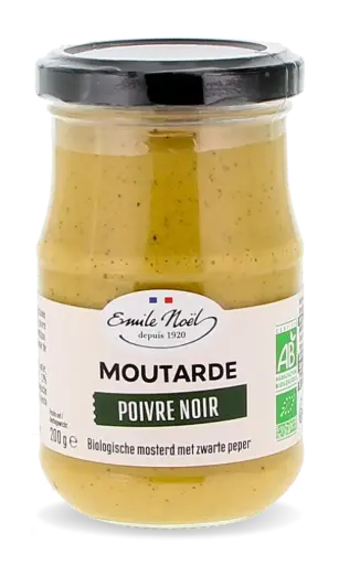 MOUTARDE AU POIVRE NOIR 200G