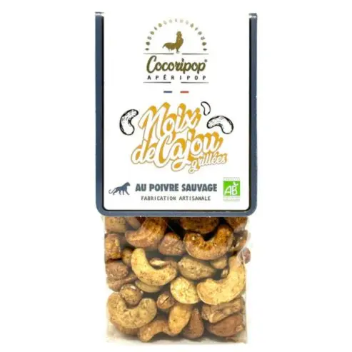 NOIX DE CAJOU GRILLEES  AU POIVRE SAUVAGE - COCORIPOP