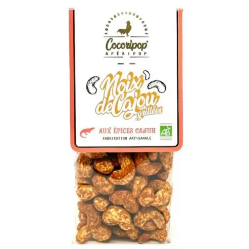 NOIX DE CAJOU GRILLEES AUX EPICES DE CAJUN - COCORIPOP