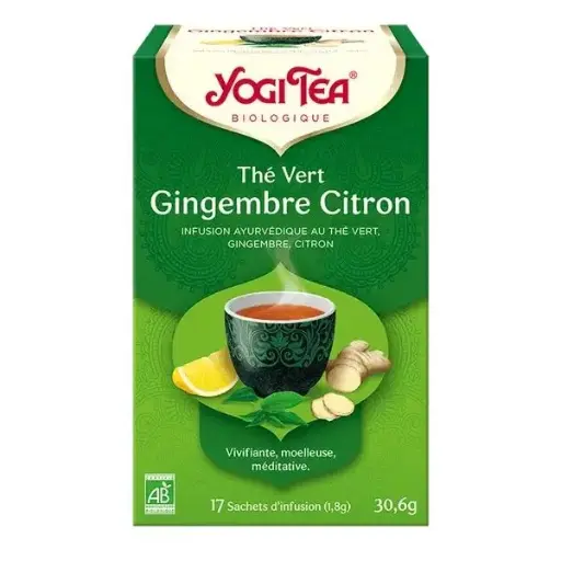 YOGI TEA - THE VERT  GINGEMBRE CITRON